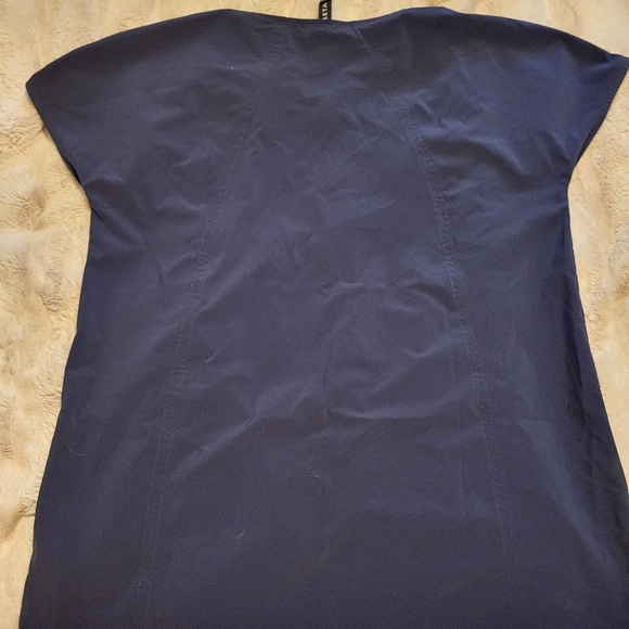 Athleta navy blue crop sleeve top - Picture 1 of 4